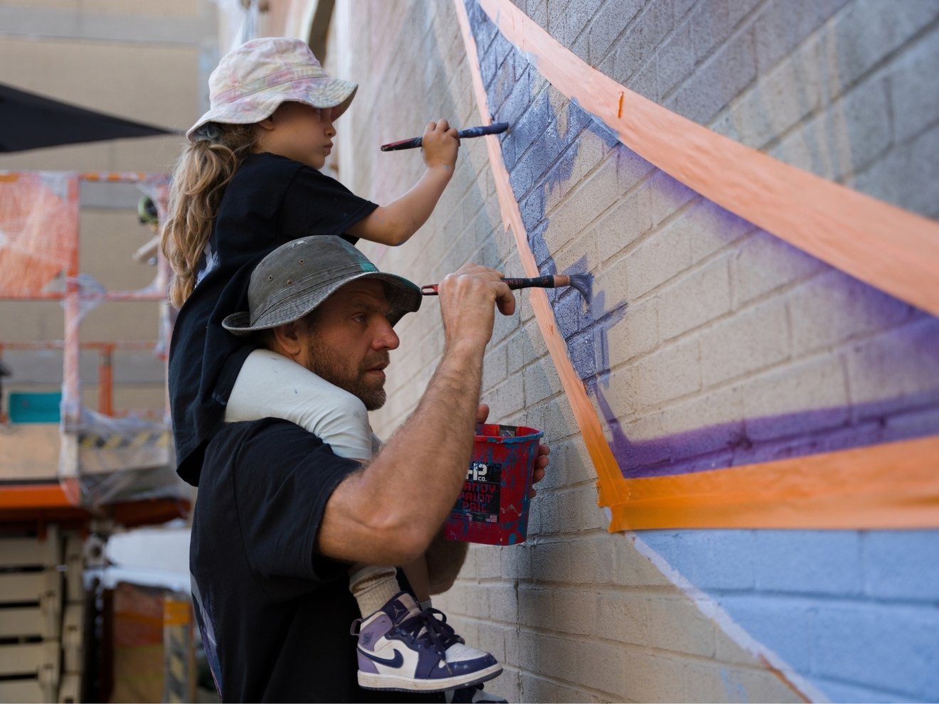 Fluke painting with Amaya