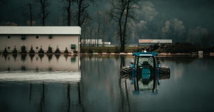 The flooding of a farm in Abbostsford