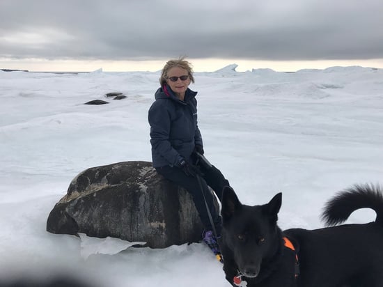 Donor Susan and her dog