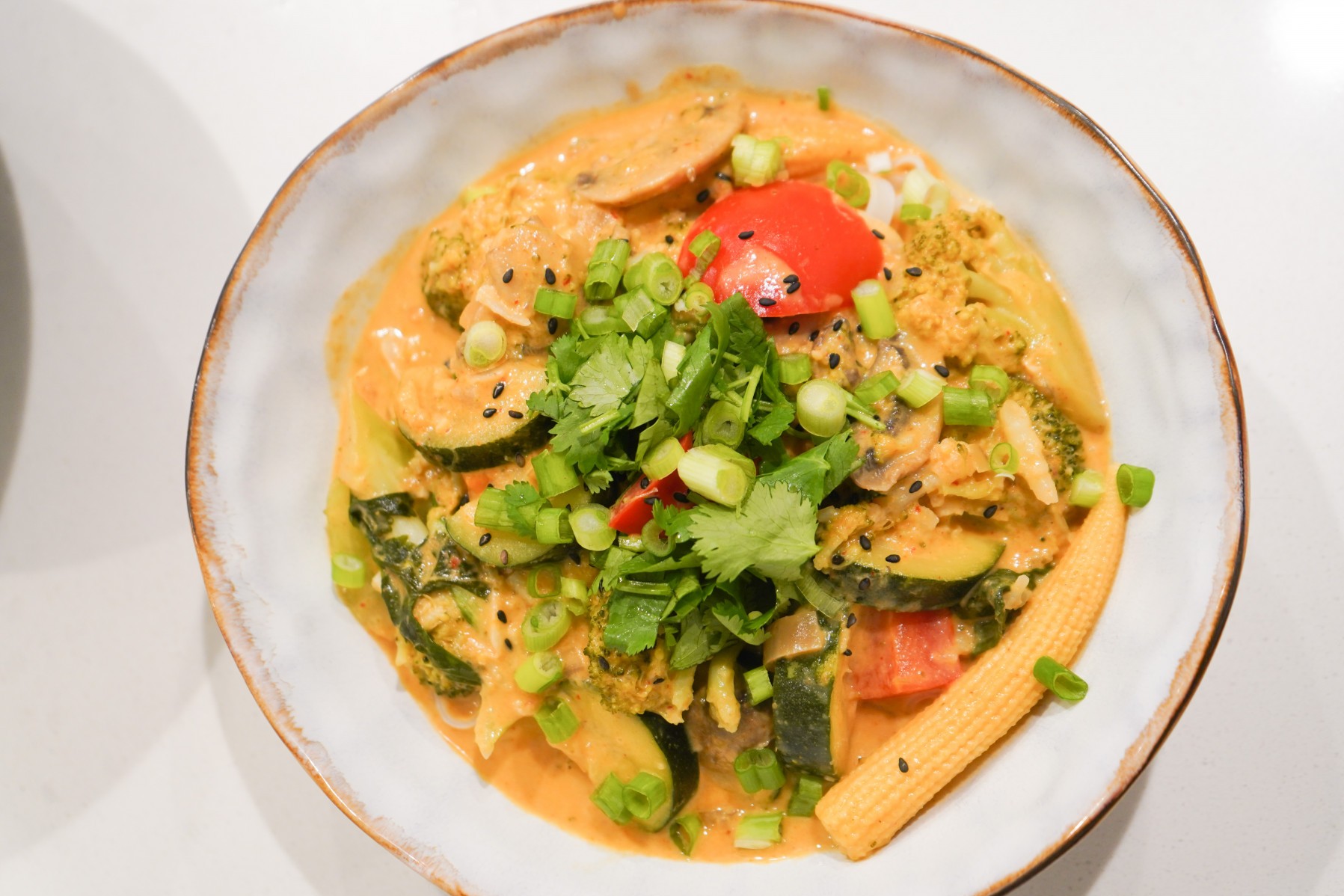 A dish of Thai Coconut Curry